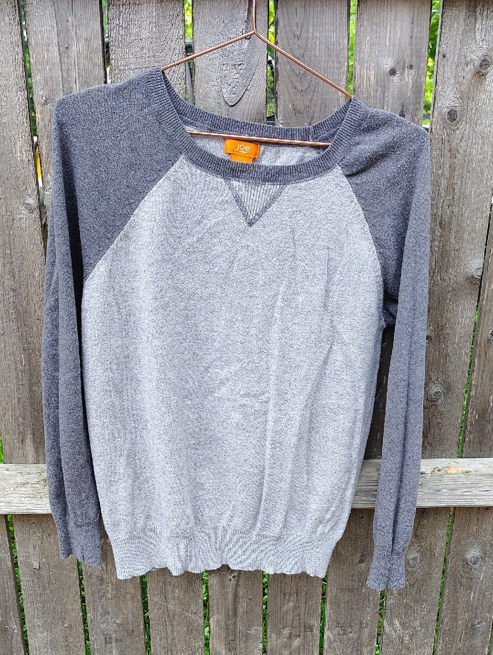 Joe Fresh Two Tone Gray Long Sleeve Top
